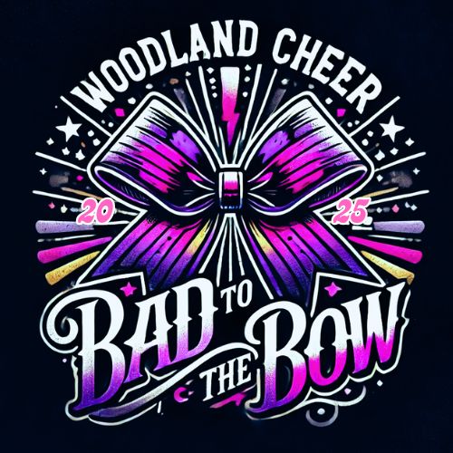 Performance Woodland Cheer Full Zip Hoodie – "Bad to the Bow" Design 🎀📣