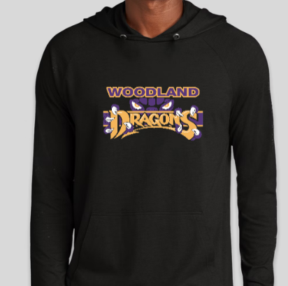đ Woodland Dragons Edition â Jerzees Classics⢠Unisex Cotton Long Sleeve Hooded T-Shirt