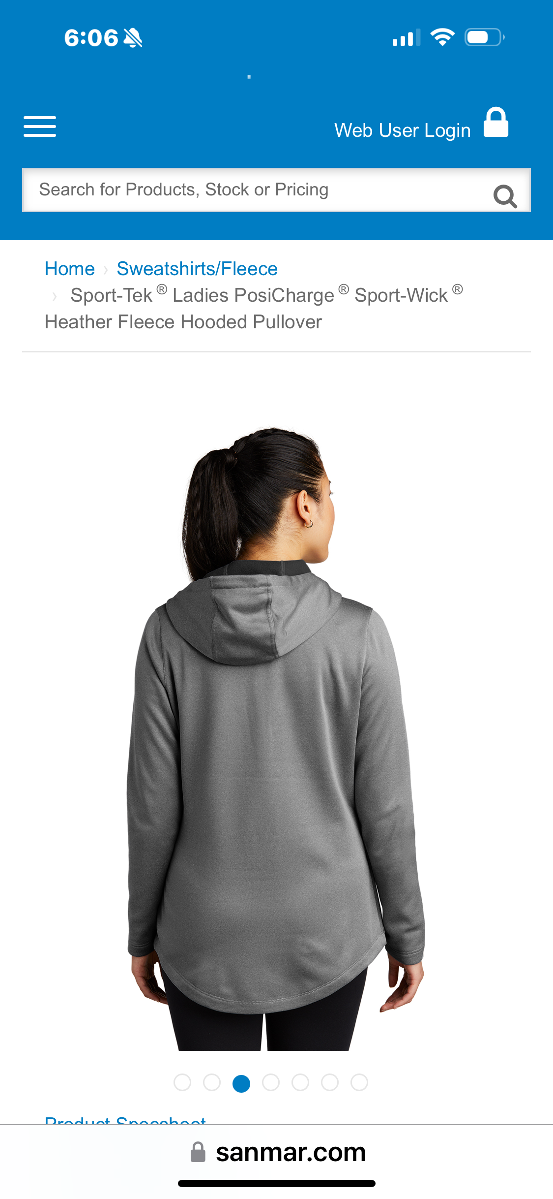 Ladies Sport-Tek® PosiCharge® Electric Heather Fleece Hooded Pullover