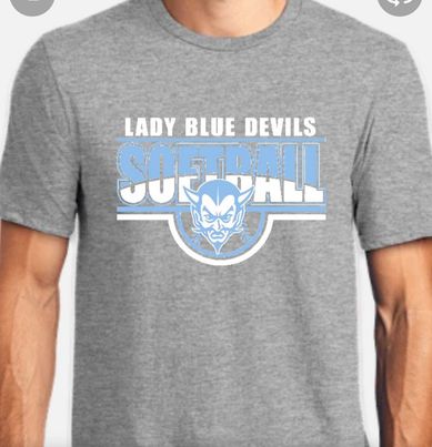 Tshirt Calais Blue Devil Softball