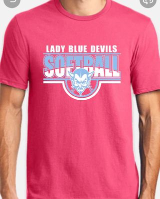 Tshirt Calais Blue Devil Softball