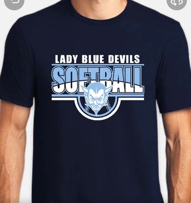 Tshirt Calais Blue Devil Softball