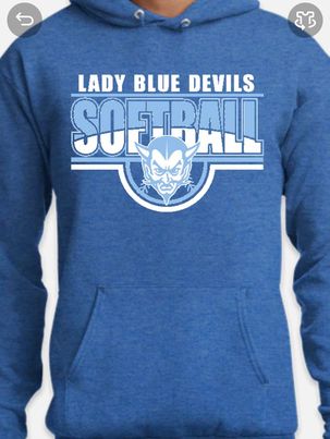 Hoodie Calais Blue Devil Softball