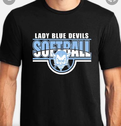 Tshirt Calais Blue Devil Softball