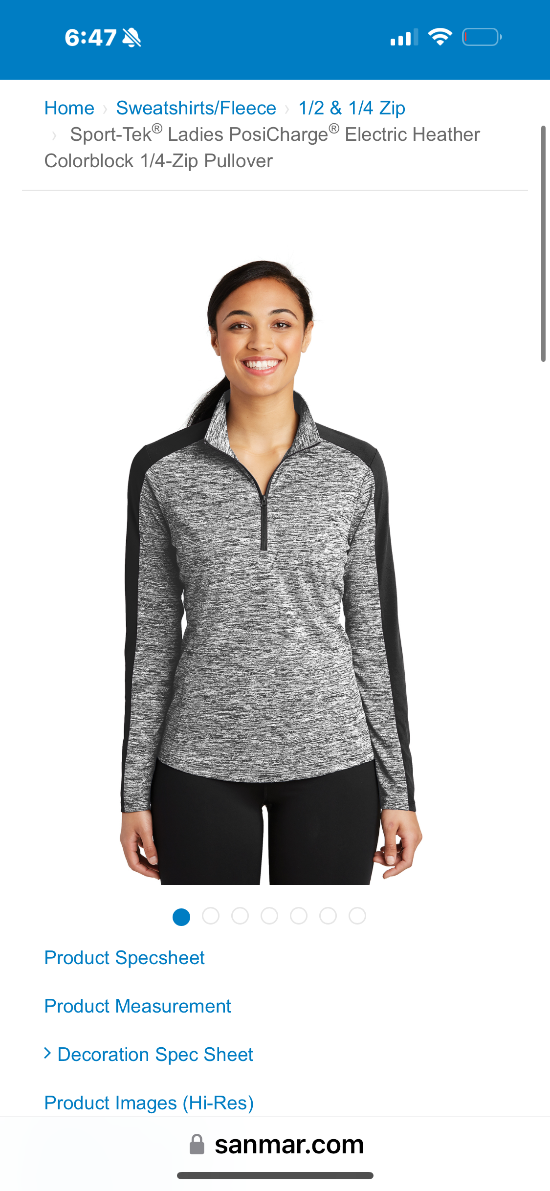 Ladies Sport-Tek® Lightweight 1/4-Zip Pullover