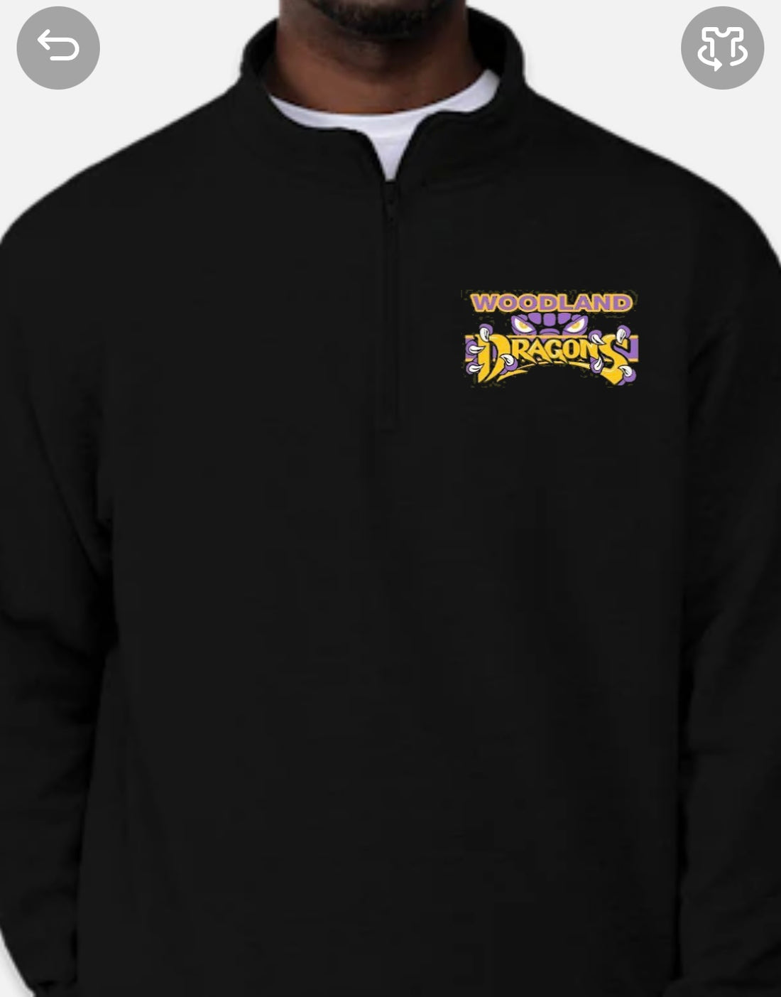 1/4 Zip Sweatshirt Woodland Dragons