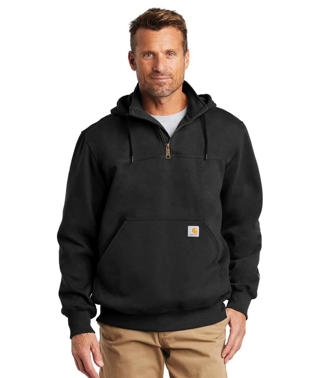 Carhartt ® Rain Defender ® Paxton Heavyweight Hooded Zip Mock Sweatshirt