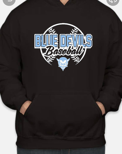 Hoodie Calais Blue Devil Baseball