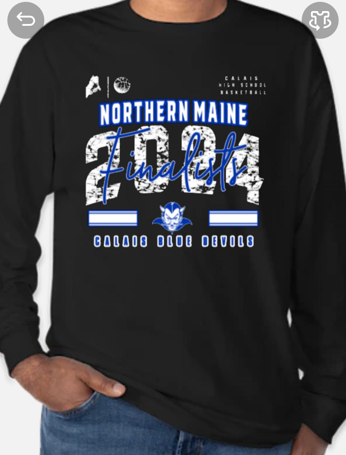 Long Sleeve Cotton Blend 2024 Northern Maine Finalist