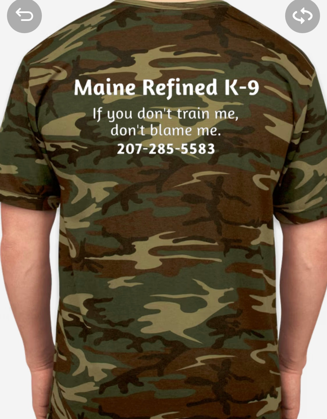 Maine Refinded Camo Tshirt