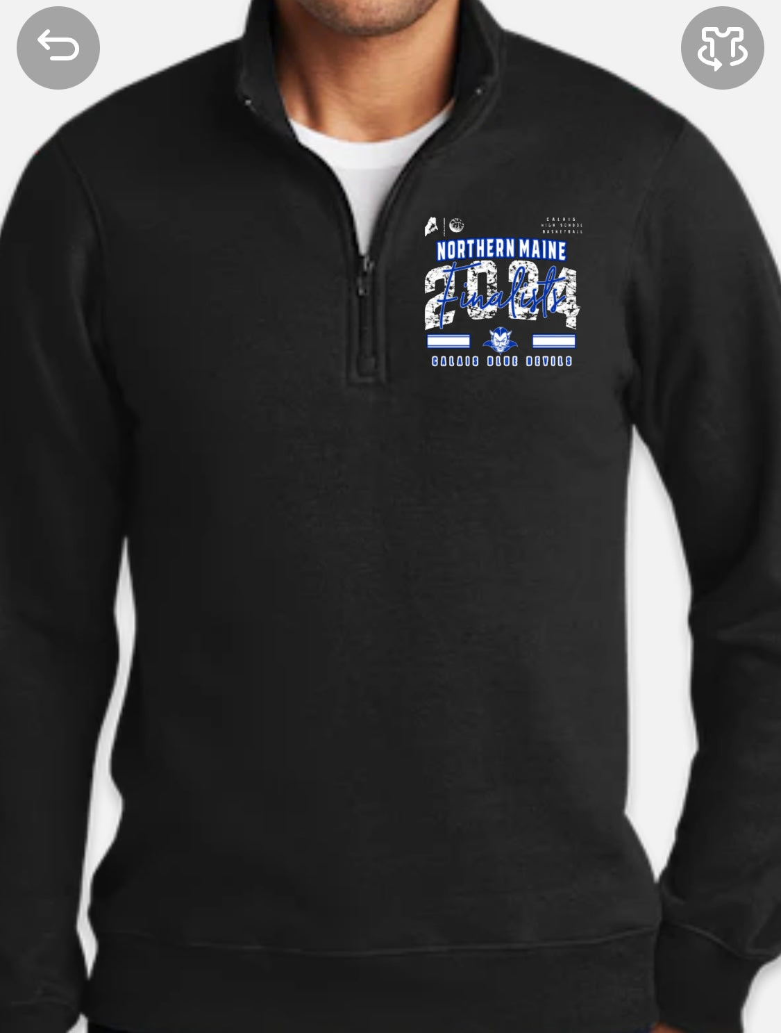 1/4 Zip Cotton Blend 2024 Northern Maine Finalist