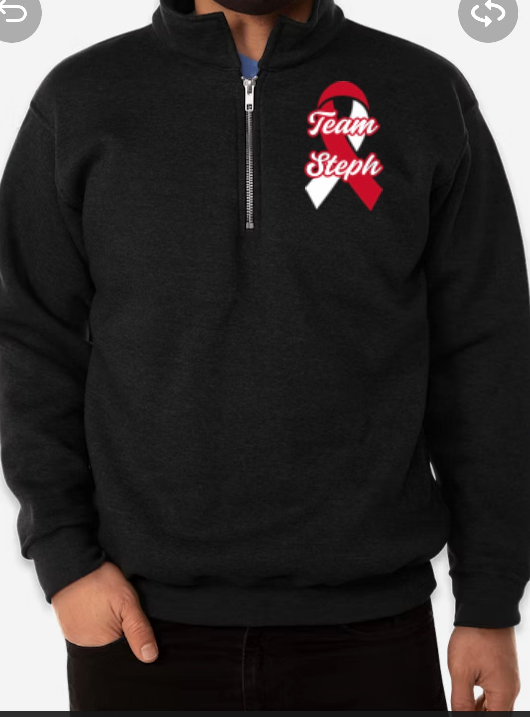 Team Steph 1/4 Zips (no hood)