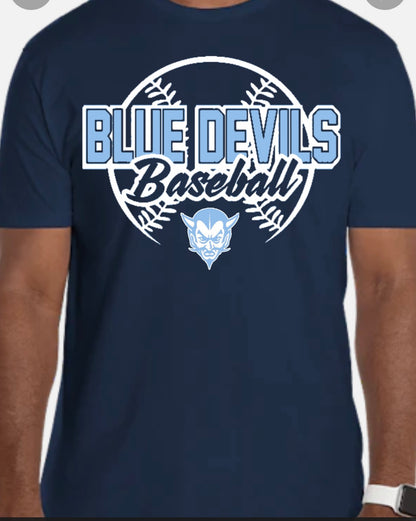 Tshirt Calais Blue Devil Baseball