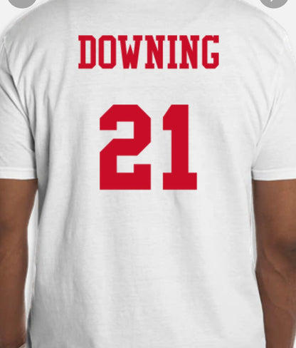 Jack Downing Remember Me Scholarship Fundraiser White Jersey T-shirt