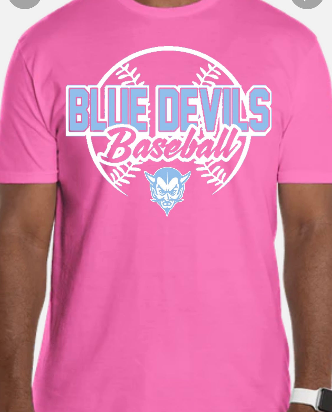 Tshirt Calais Blue Devil Baseball