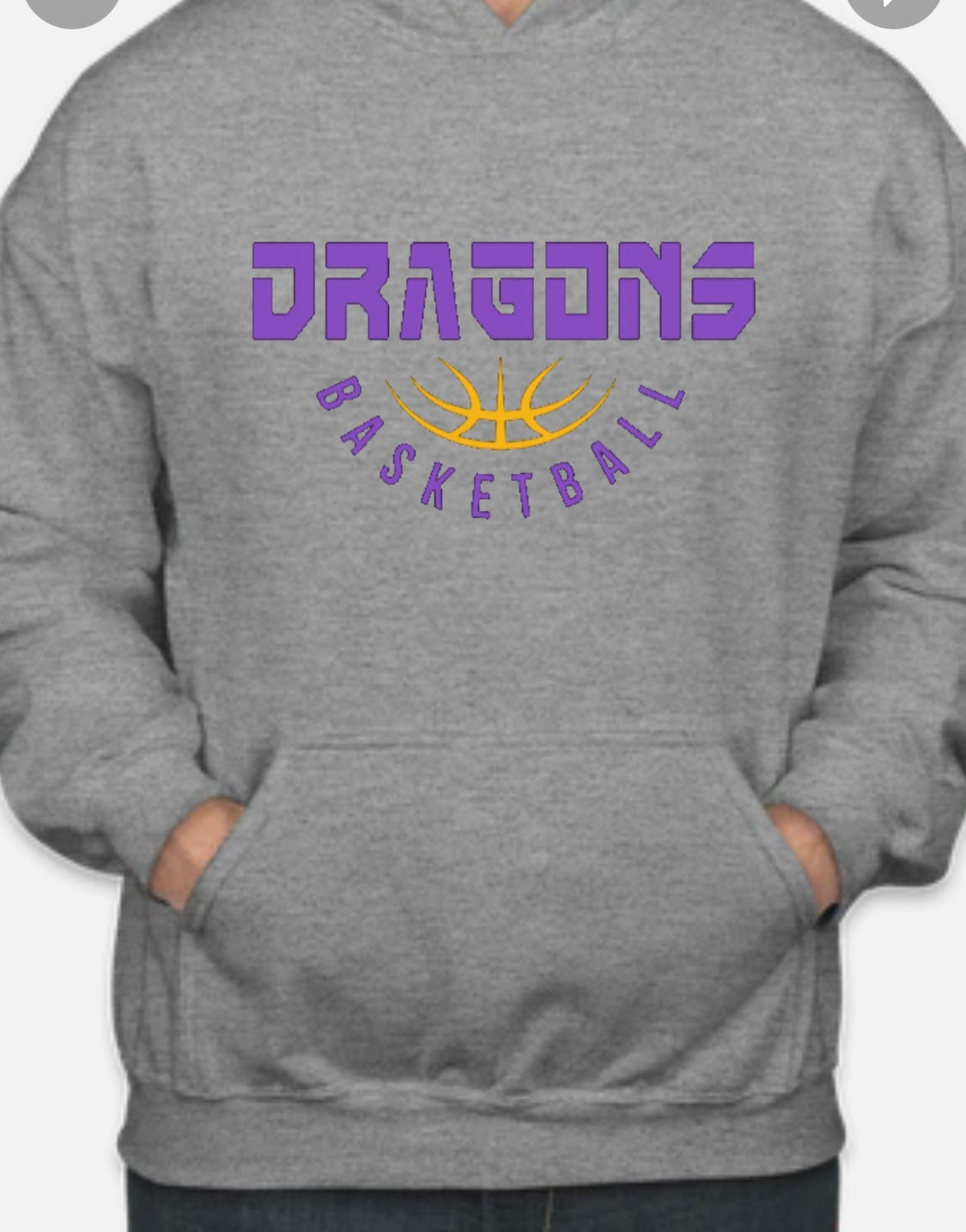 Hoodie Woodland Dragons Basketball