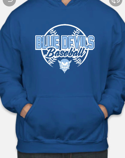 Hoodie Calais Blue Devil Baseball