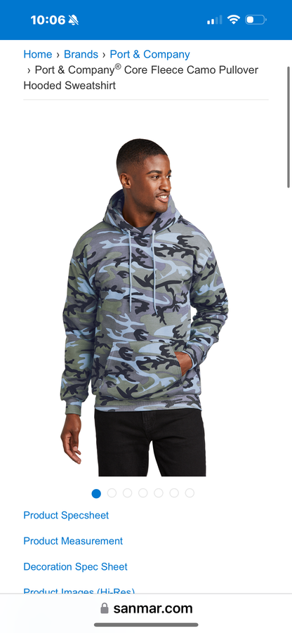 Maine Refinded Camo Hoodie