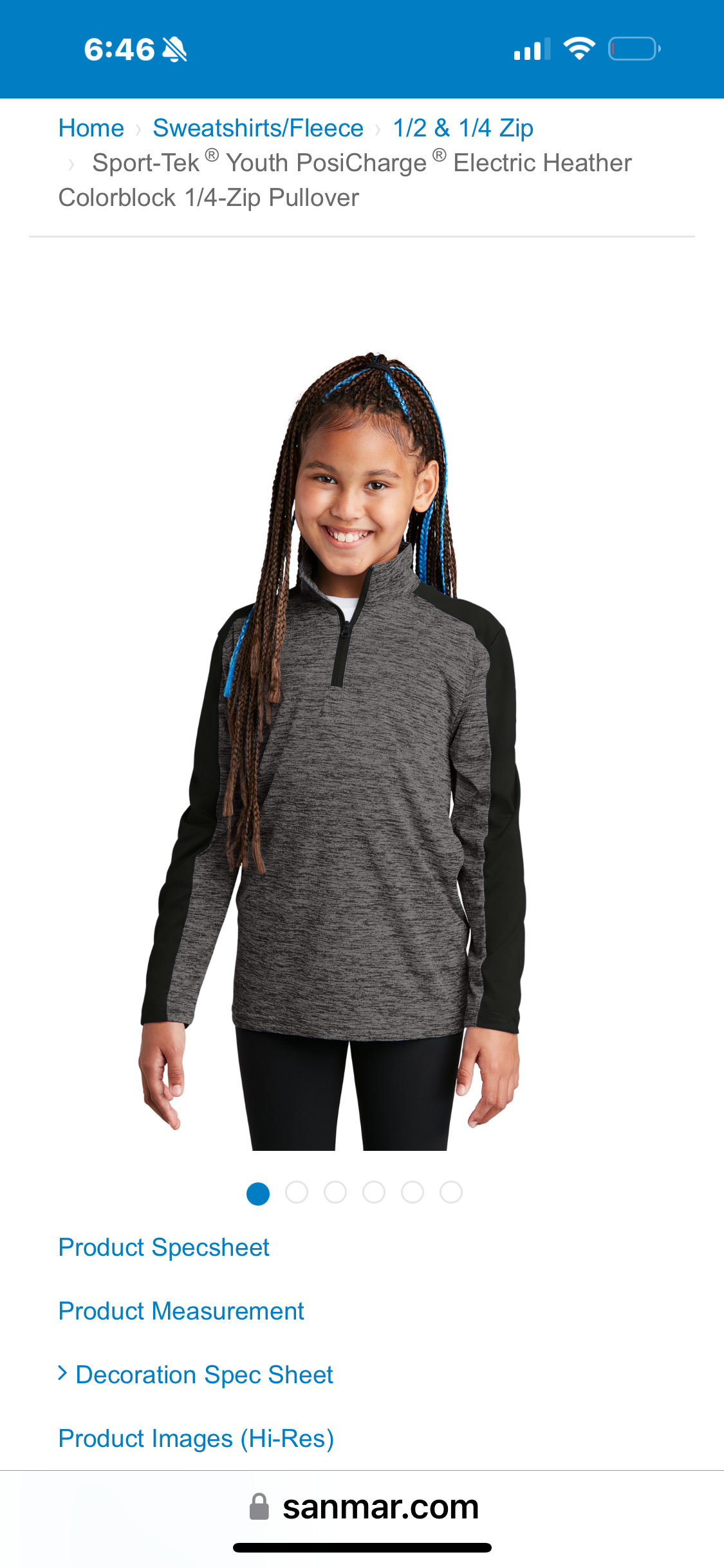 Sport-Tek® PosiCharge® Lightweight 1/4-Zip Pullover