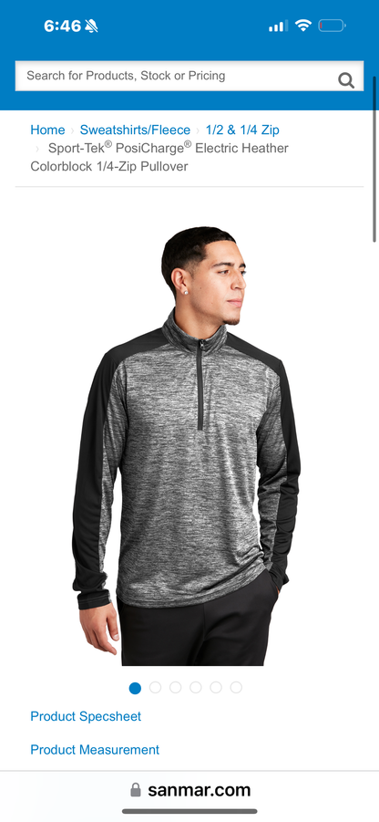 Sport-Tek® PosiCharge® Lightweight 1/4-Zip Pullover